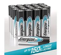 Energizer AA Alkaline Batteries Max Plus LR6 1.5V Pack of 20