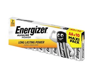 Energizer AA Batteries, Alkaline Power Double A Batteries, 10 Pack