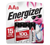 Energizer AA Batteries, MAX Double AA Battery Alkaline, 8 Count