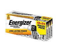 Energizer AA Alkaline Batteries Power LR6 1.5V Pack of 24