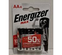 ENERGIZER AA MAX ALKALINE BATTERIES PACK OF 4 to 20 - Brand new sealed