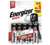 Energizer AA Max Alkaline - Pack of 4+1