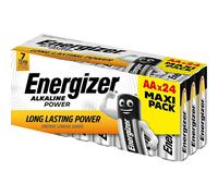 Energizer aa alkaline batteries long lasting power lr6 1.5v pack of 24 (family pack)