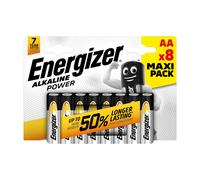 Energizer AA Power Alkaline Batteries - Pack of 8