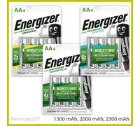 Energizer ACCU Power Plus AA Rechargeable Batteries NiMH 2000mAh - 4 Pack