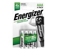 Energizer Rechargeable Power Plus AAA Batteries - Pack of 4