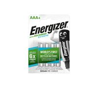 Energizer AAA 800mAh Recharge Extreme Rechargeable NiMH Batteries - Pa