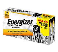 Energizer AAA Alkaline Batteries Power LR03 1.5V Pack of 16