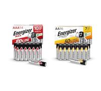 Energizer AAA Batteries, Max, Triple A Battery Pack - Amazon Exclusive, 14 Pack & AA Batteries, Alkaline Power, 16 Pack, Double A Battery Pack - Amazon Exclusive (Packaging may vary)
