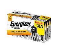 Energizer Power Micro (AAA) Battery Alkaline Manganese 1.5 V Pack of 24