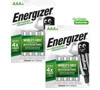 Energizer Rechargeable Power Plus AAA Batteries - Pack of 4