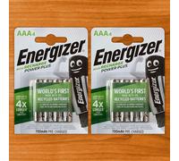 Energizer Rechargeable Power Plus AAA Batteries - Pack of 4