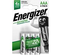 Energizer Rechargeable Power Plus AAA Batteries - Pack of 4