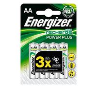Energizer Accu Recharge Power Plus Rechargeable AA Batteries, 4 each