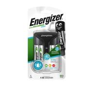 Energizer Accu Recharge Pro Charger For AAA AA With 4 AA Batteries 2000mAh NEW