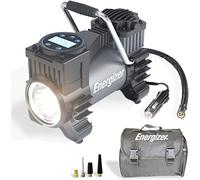 Energizer Air Compressor Portable Tire Inflator, 12V DC Air Pump for Car Tires with Digital Tire Pressure Gauge, 120 Max PSI, Preset Pressure Feature, LED, Digital Display - Includes Storage Bag