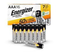 Energizer Alkaline AAA Batteries (16 Pack) - Alkaline 1.5V - Up To 50% Longer Lasting - Reliability For Everyday Devices - 0% Plastic Packaging - 7-Year Storage Amazon Exclusive (Packaging may vary)