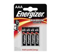 Energizer E300788700 Alkaline Power AAA | 4 Pack