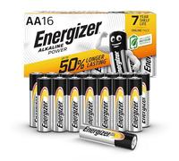 Energizer Alkaline Power - AA Batteries (16 Pack) - Double A Battery 1.5V - Up To 50% Longer Lasting - For Everyday Devices - 100% Recyclable Packaging - 7 Year Shelf-Life [Amazon Exclusive]