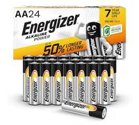 Energizer Alkaline Power - AA Batteries (24 Pack) - Double A Battery 1.5V - Up To 50% Longer Lasting - For Everyday Devices - 100% Recyclable Packaging - 7 Year Shelf-Life [Amazon Exclusive]