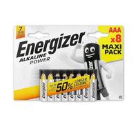 Energizer Alkaline Power AAA, Pack of 8