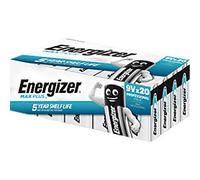 Energizer Battery Max Plus Max Plus 9V 6LR61 Alkaline 9 V Pack of 20