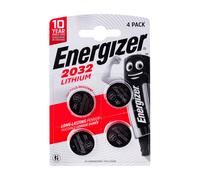 Energizer Button Cell Batteries CR2032 3V Lithium Pack of 4