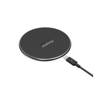 Energizer Black QI Wireless Charging Pad 15W - Ultra-Thin, Flat Pad for Fast-Charging of QI-Integrated Smartphones