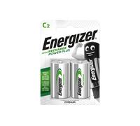 Energizer C Size 2500mAh Recharge Power Plus Batteries - Pack of 2