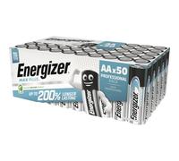 Energizer Batteries Max Plus AA LR6 Alkaline 1.5 V Pack of 50