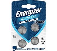 Energizer Coin Cell CR2032 Child Safe Lithium Pack of 4