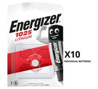 Energizer CR1025 5033LC L1025 3V Coin Cell Batteries Long Expiry Genuine