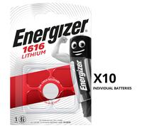 Energizer CR1616 DL1616 1616 L28 3V Coin Cell Batteries Long Expiry