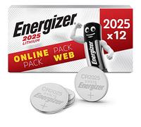 Energizer CR2025 Batteries (12 Pack) - Lithium 3V Coin Battery - Car Key Fobs, Watches, Home/Medical/Fitness Devices - 10 Year Shelf Life - Child Resistant Packaging [Amazon Exclusive]