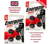 Energizer CR2032 3V Lithium Button Coin Cell Battery with Baby Secure Technology Pack of 8