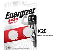 Energizer CR2430 DL2430 2430 3V Lithium Coin Cell Batteries Long Expiry