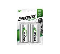 Energizer D Size 2500mAh Recharge Power Plus Batteries - Pack of 2