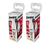 Energizer E14 Candle Bulb Warm White (3.4W) (Pack Of 2)