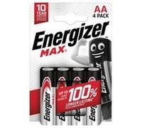ENERGIZER E300112500 BATTERY, ALKALINE, MAX, AA 4PK