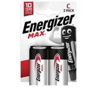 ENERGIZER E300129500 BATTERY, ALKALINE, MAX, C 2PK