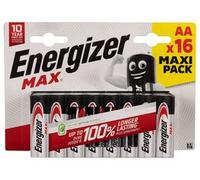 ENERGIZER E300132000 BATTERY, ALKALINE, MAX, AA 16PK