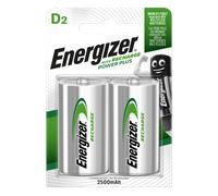 Energizer Rechargeable Power Plus D Batteries - Pack of 2