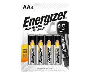 Energizer E300788200 Alkaline Power AA | 4 Pack