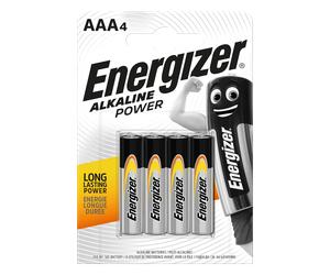 Energizer E300788700 Alkaline Power AAA | 4 Pack