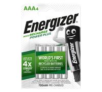 Energizer Rechargeable Power Plus AAA Batteries - Pack of 4
