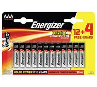 Energizer E301593900 Max AAA batteries (Pack of 16)