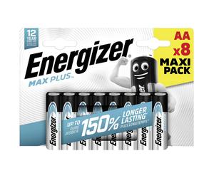 Energizer E303321300 Max Plus AAA Battery Alkali-Manganese 1.5V 8 ...
