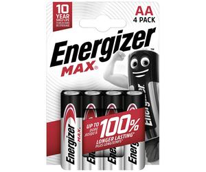Energizer E303323700 Max AA Battery Alkali-Manganese 1.5V 4 pc(s)
