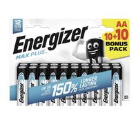 Energizer Max Plus AA Battery Alkaline Manganese 1.5 V Pack of 20
