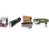 Energizer Emergency Lighting & Power Bundle - 500LM Camping Lantern Power Bank, 260LM Headlamp, 270LM Tactical Torch + 28 AA & AAA Batteries, Power Cut & Outdoor Kit